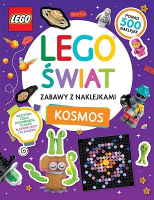 Okładka książki LEGO świat. Zabawy z naklejkami. Kosmos