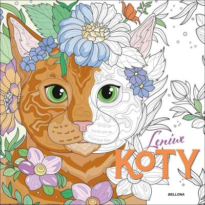 Leniwe koty (kolorowanka). Autor:   Praca zbiorowa. SmakLiter.pl Okładka książki Leniwe koty (kolorowanka)