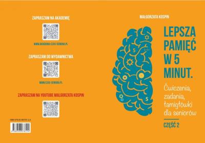 Okładka książki Lepsza pamięć w 5 minut cz.2 Ćwiczenia, zadania...