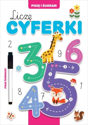 Okładka książki Liczę cyferki. Piszę i ścieram
