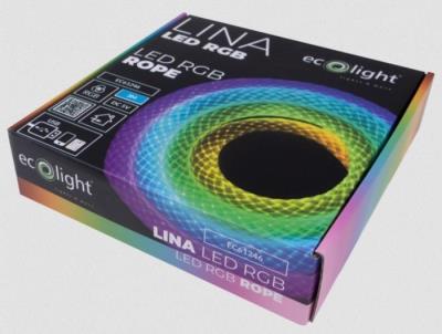 Opakowanie Lina LED RGB 3M 5V z pilotem
