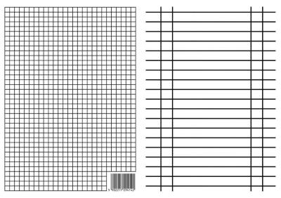 Opakowanie Liniuszek A4 kratka/linia (10szt)