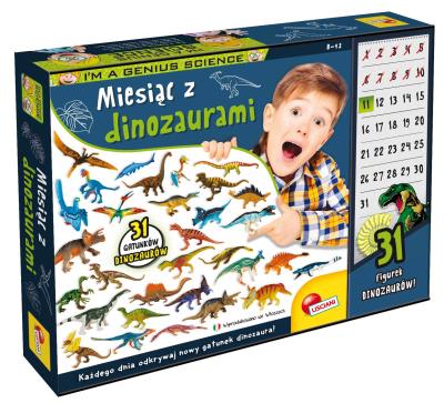 LISCIANI I'M A GENIUS MIESIĄC Z DINOZAURAMI.. Autor: 304-PL107506. SmakLiter.pl Okładka książki LISCIANI I'M A GENIUS MIESIĄC Z DINOZAURAMI.