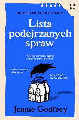 Lista podejrzanych spraw. Autor: Jennie Godfrey. SmakLiter.pl Okładka książki Lista podejrzanych spraw
