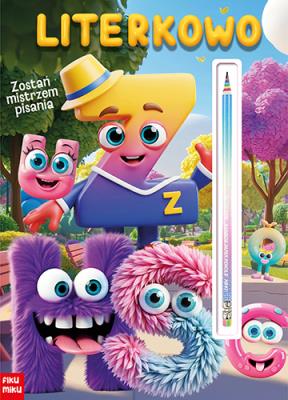 Literkowo z tęczowym ołówkiem. Autor: Opracowanie zbiorowe. SmakLiter.pl Okładka książki Literkowo z tęczowym ołówkiem