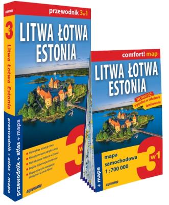 Okładka książki Litwa Łotwa Estonia Zestaw Przewodnikowy 3w1 2026