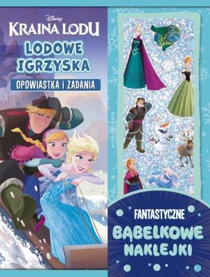 Lodowe igrzyska. Opowiastka i zadania. Fantastyczne bąbelkowe naklejki. Disney Kraina Lodu. Autor:   Praca zbiorowa. SmakLiter.pl Okładka książki Lodowe igrzyska. Opowiastka i zadania. Fantastyczne bąbelkowe naklejki. Disney Kraina Lodu
