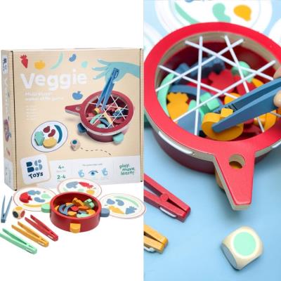 Opakowanie Łowimy warzywa drewniane szczypce - koordynacja