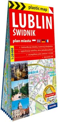 Okładka książki Lublin, Świdnik - plan miasta 1:20 000 laminowana