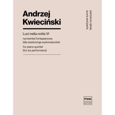 Okładka książki Luci nella notte VI na kwintet fortepianowy