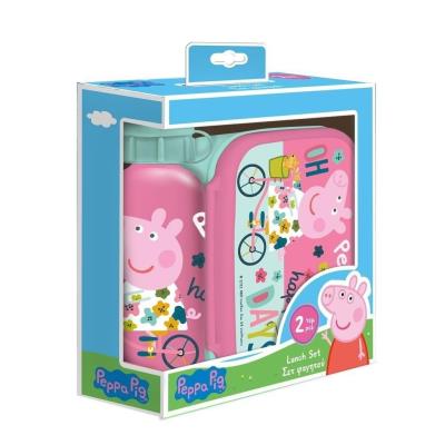 Opakowanie Lunchbox butelka 500ml + pudełko 800ml Peppa