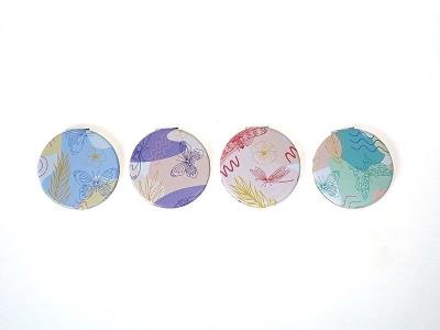 Opakowanie Lusterko dwustronne motyle MIX