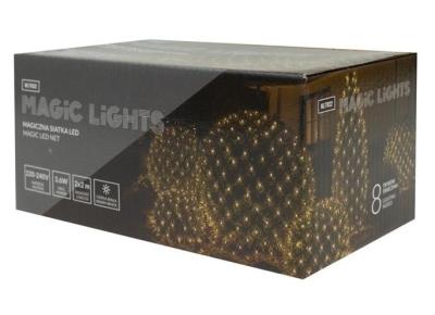 Opakowanie Magiczna siatka 160 led 8 tryb IP44 2700K 2x2m 31V
