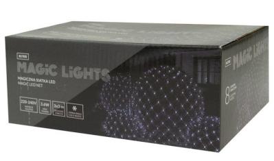 Opakowanie Magiczna siatka 240 led 8 tryb IP44 8000K 3x3m 36V