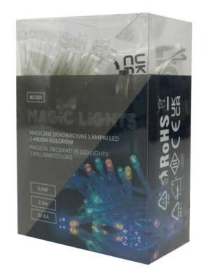 Opakowanie Magiczne dekoracyjne lampki LED 1 mln kol 2,5m 2AA