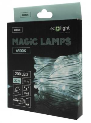 Opakowanie Magiczne lampki 200 led 6500K 20m DC5V