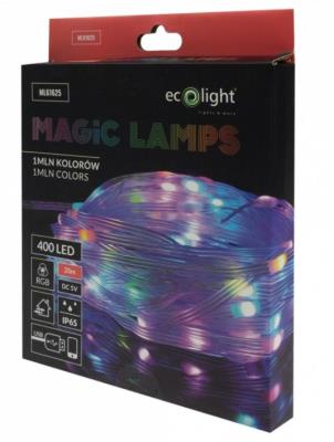 Opakowanie Magiczne lampki 400led 1mln kolorów 20m DC5V