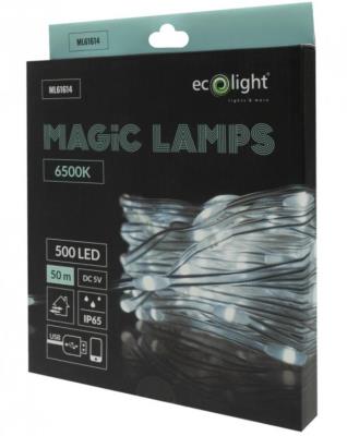Opakowanie Magiczne lampki 500 led 6500K 50m DC5V