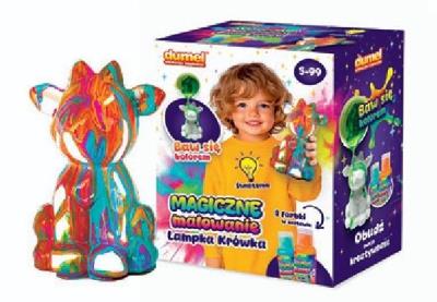 Magiczne malowanie Lampka Krówka. Wydawca: Dumel. SmakLiter.pl Opakowanie Magiczne malowanie Lampka Krówka