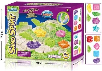 Opakowanie Magiczny piasek świecący w ciemności z foremkami