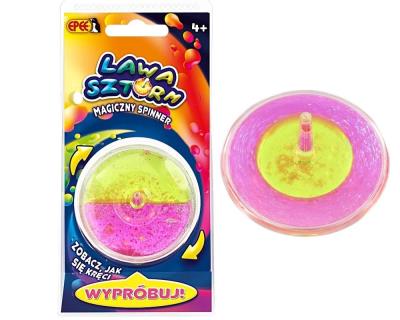 Opakowanie Magiczny spinner Lawa Sztorm różowo-zielony