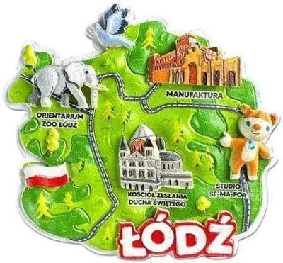 Opakowanie Magnes I love Poland Łódź ILP-MAG-C-LOD-32