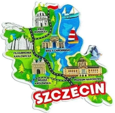 Opakowanie Magnes I love Poland Szczecin ILP-MAG-C-SZCZ-36