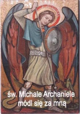 Magnes na lodówkę - Św. Michał Archanioł. Wydawca: Petrus. SmakLiter.pl Opakowanie Magnes na lodówkę - Św. Michał Archanioł