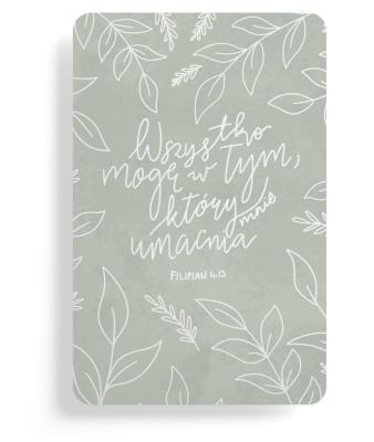 Opakowanie Magnes na lodówkę - Wszystko mogę w Tym - szałwia