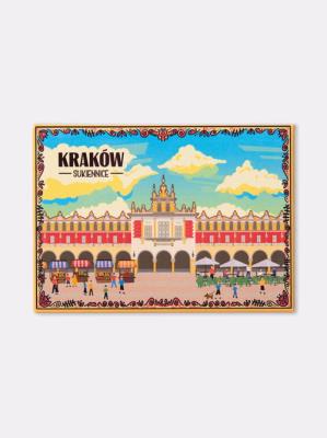 magnes pamiątkowy KRAKÓW / SUKIENNICE. Wydawca: Nadwyraz. SmakLiter.pl Opakowanie magnes pamiątkowy KRAKÓW / SUKIENNICE