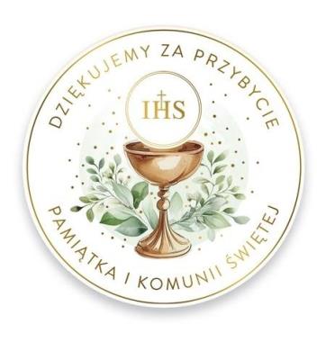 Opakowanie Magnes z podziękowaniem dla gości - Komunia 1