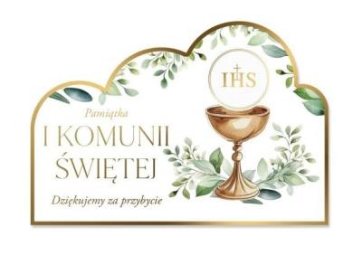 Opakowanie Magnes z podziękowaniem dla gości - Komunia 3