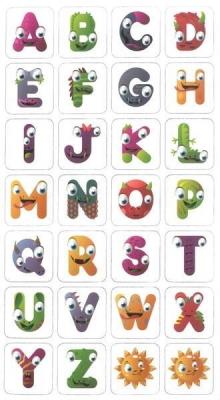 Opakowanie Magnesy 28szt Litery