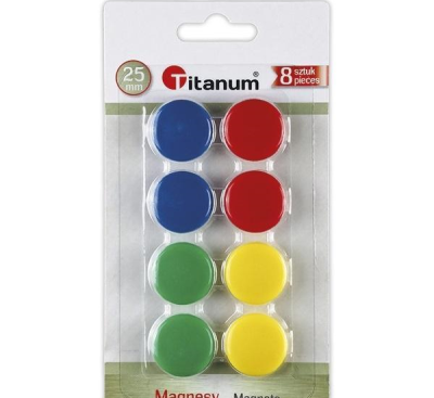 Opakowanie Magnesy do tablic 25 mm 8szt