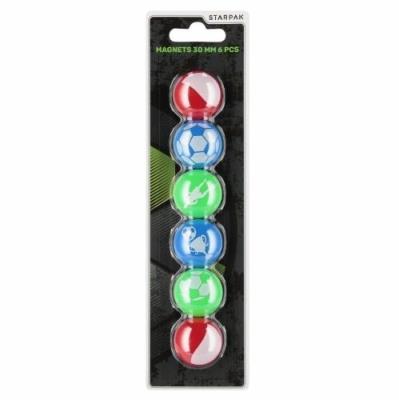 Opakowanie Magnesy Football 30mm 6szt