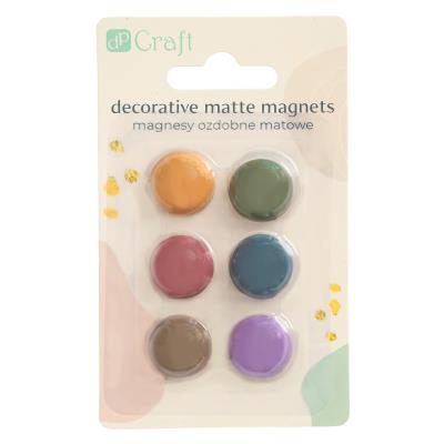 Opakowanie Magnesy ozdobne matowe 6 szt. DPMG-011