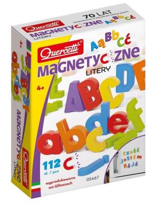 Magnetyczne litery. Wydawca: Quercetti. SmakLiter.pl Opakowanie Magnetyczne litery