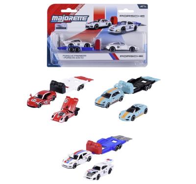 Opakowanie Majorette Porsche z przyczepami MIX