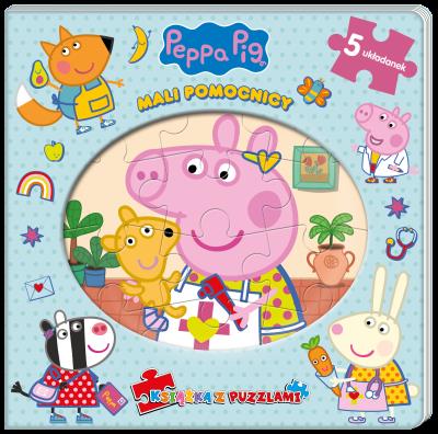 Mali pomocnicy. Książka z puzzlami. Świnka Peppa. Autor: Opracowanie zbiorowe. SmakLiter.pl Okładka książki Mali pomocnicy. Książka z puzzlami. Świnka Peppa