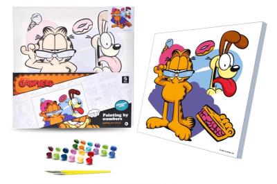 Opakowanie Malowanie po numerach 30x30cm Garfield