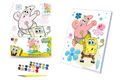 Opakowanie Malowanie po numerach 30x40cm SpongeBob