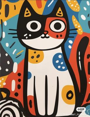 Opakowanie Malowanie po numerach 40x50cm Kot Picasso