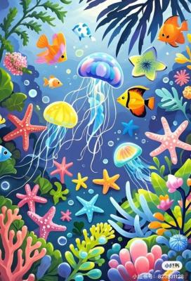 Opakowanie Malowanie po numerach 40x50cm Rafa koralowa