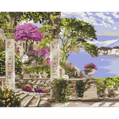 Opakowanie Malowanie po numerach BRUSHME 40x50 cm Kwiaty w ogrodzie