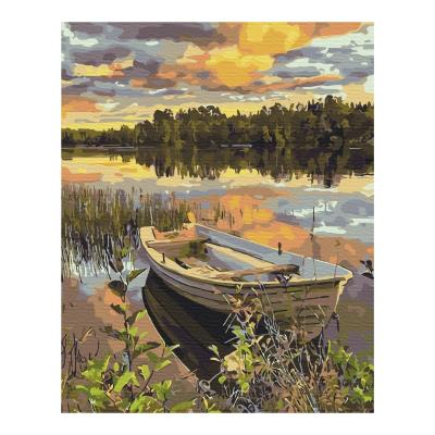 Opakowanie Malowanie po numerach BRUSHME 40x50cm Łódź w powodzi