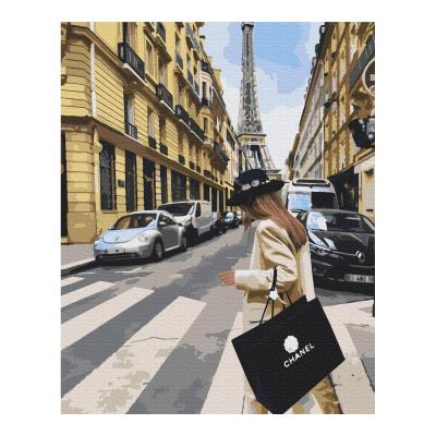 Opakowanie Malowanie po numerach BRUSHME 40x50cm Paryski tydzień mody