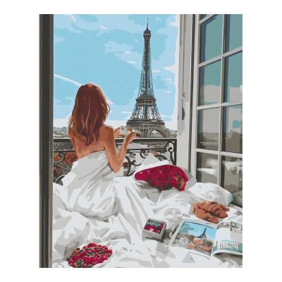 Opakowanie Malowanie po numerach BRUSHME 40x50cm Poranek w Paryżu