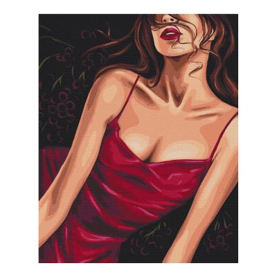 Opakowanie Malowanie po numerach BRUSHME 40x50cm Uwodzicielska czerwień