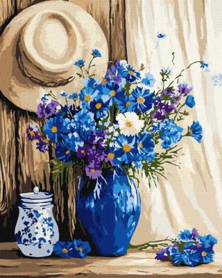 Opakowanie Malowanie po numerach - Bukiet chabrów 40x50cm