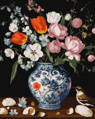 Opakowanie Malowanie po numerach - Bukiet w wazonie 40x50cm